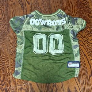 Small Dog Camo Green Cowboys Jersey Size: Medium